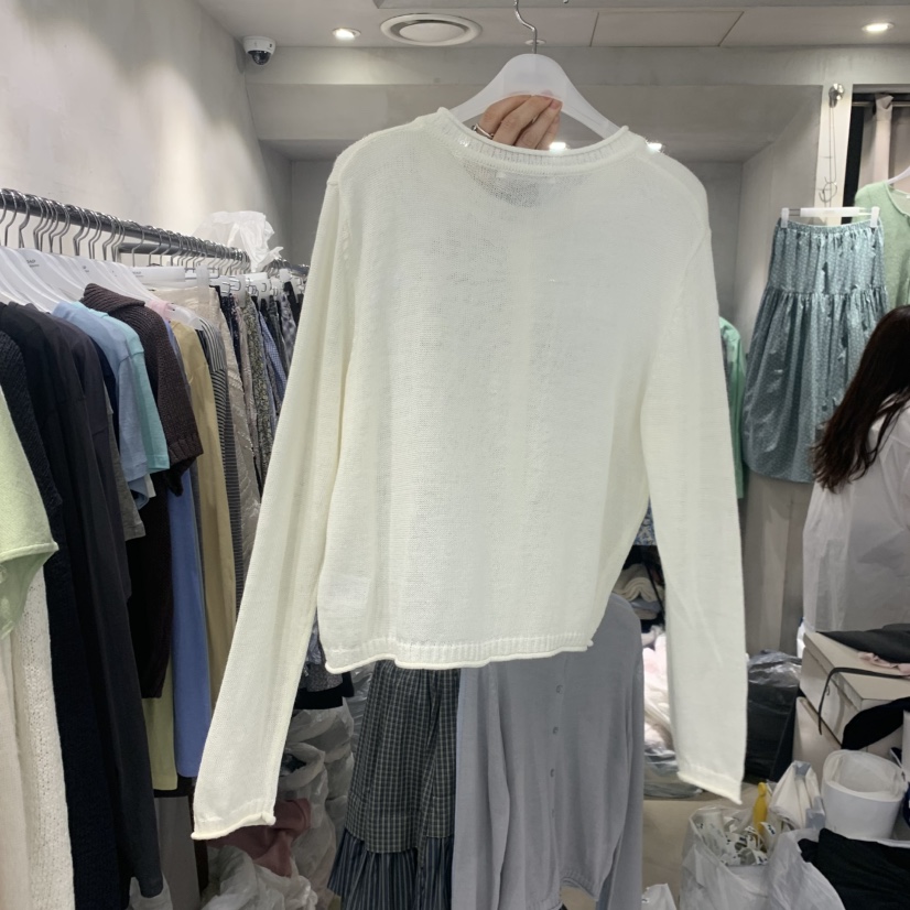 LOGROAD韓國直郵女裝新款休閑人氣26春夏職業時尚推薦針織衫LOG ROAD針織衫