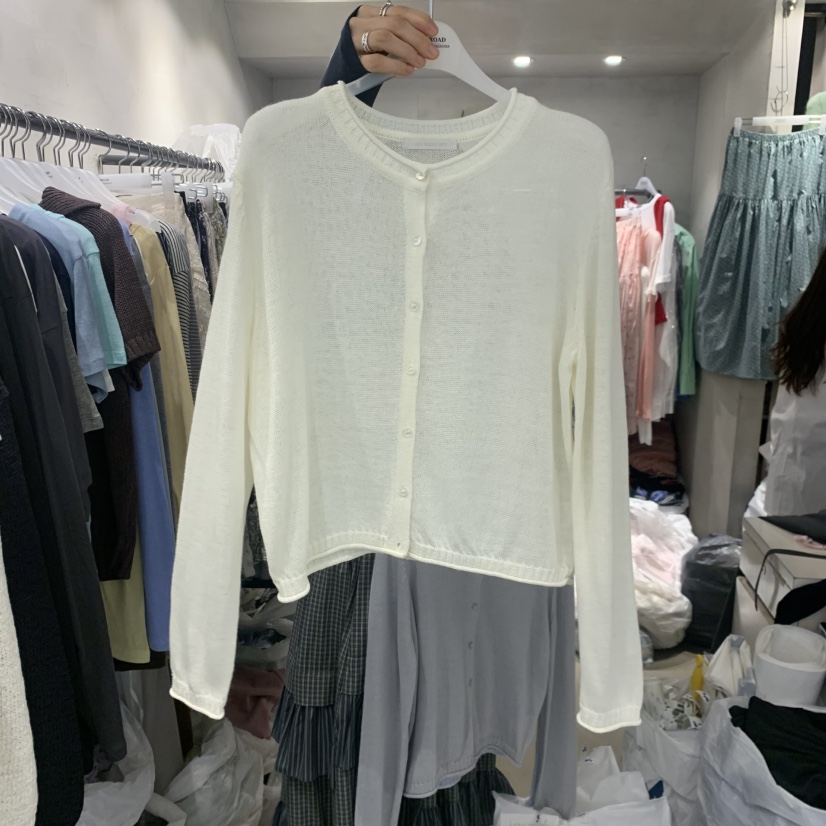 LOGROAD韓國直郵女裝新款休閑人氣26春夏職業時尚推薦針織衫LOG ROAD針織衫圖色1