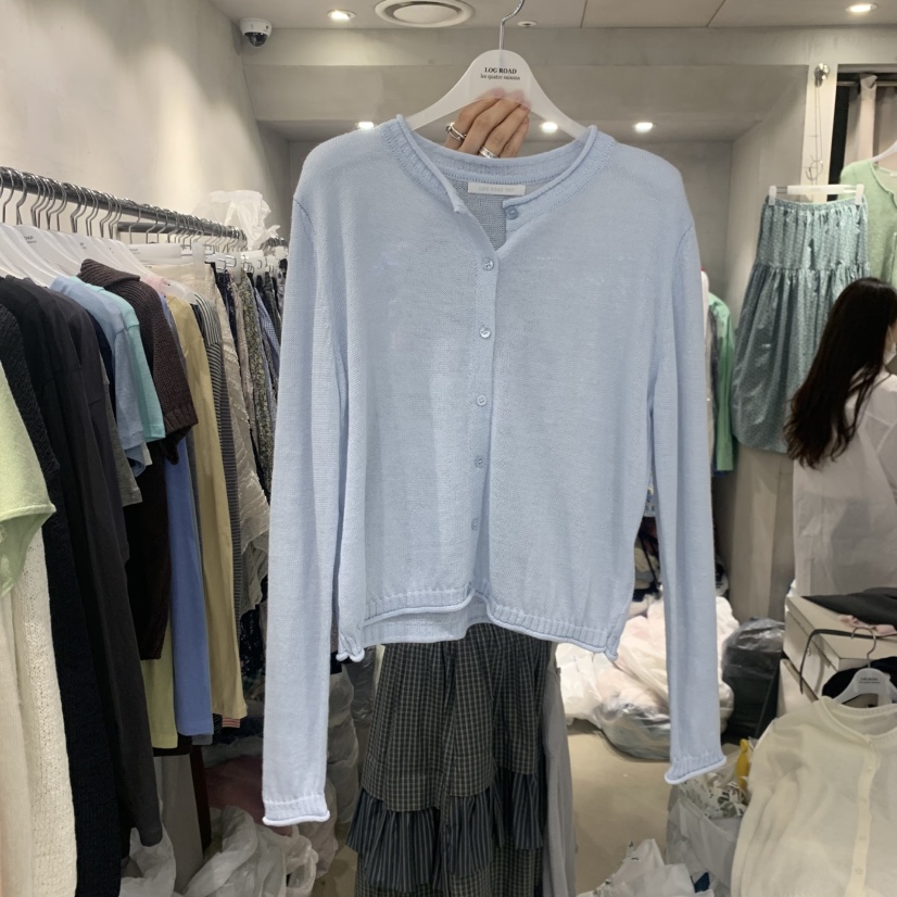 LOGROAD韓國直郵女裝新款休閑人氣26春夏職業時尚推薦針織衫LOG ROAD針織衫圖色2