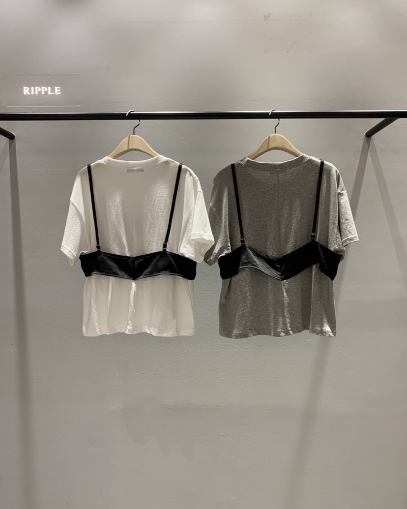 RIPPLE-P韓國東大門代購女士新款時尚26春夏人氣T恤假兩件RIPPLE-PT恤