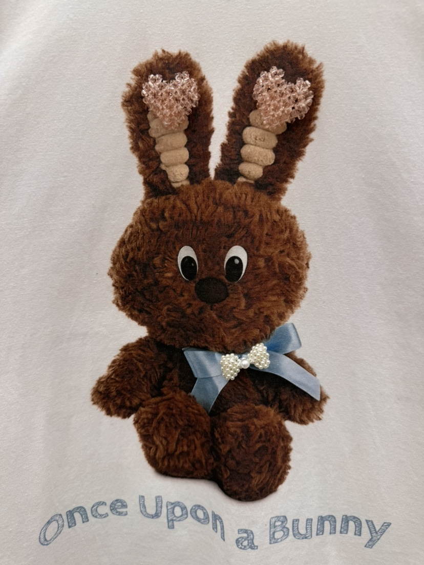 THORE韓國直郵女士新款職業26春夏休閑熱賣推薦長袖T恤兔子THORE長袖T恤