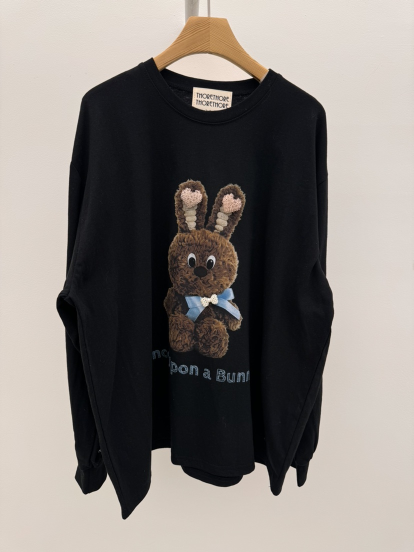 THORE韓國直郵女士新款職業26春夏休閑熱賣推薦長袖T恤兔子THORE長袖T恤圖色2