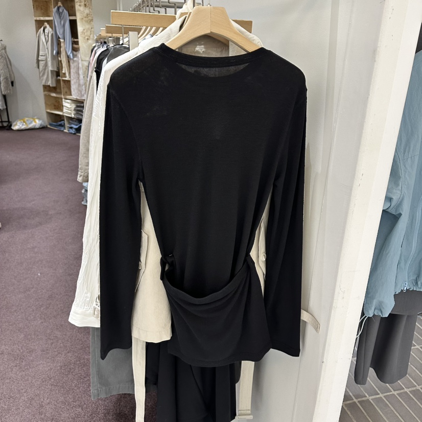 PITA/THEVERLIN韓國代購女裝新品時尚休閑職業長袖T恤紐扣PITA/THEVERLIN長袖T恤