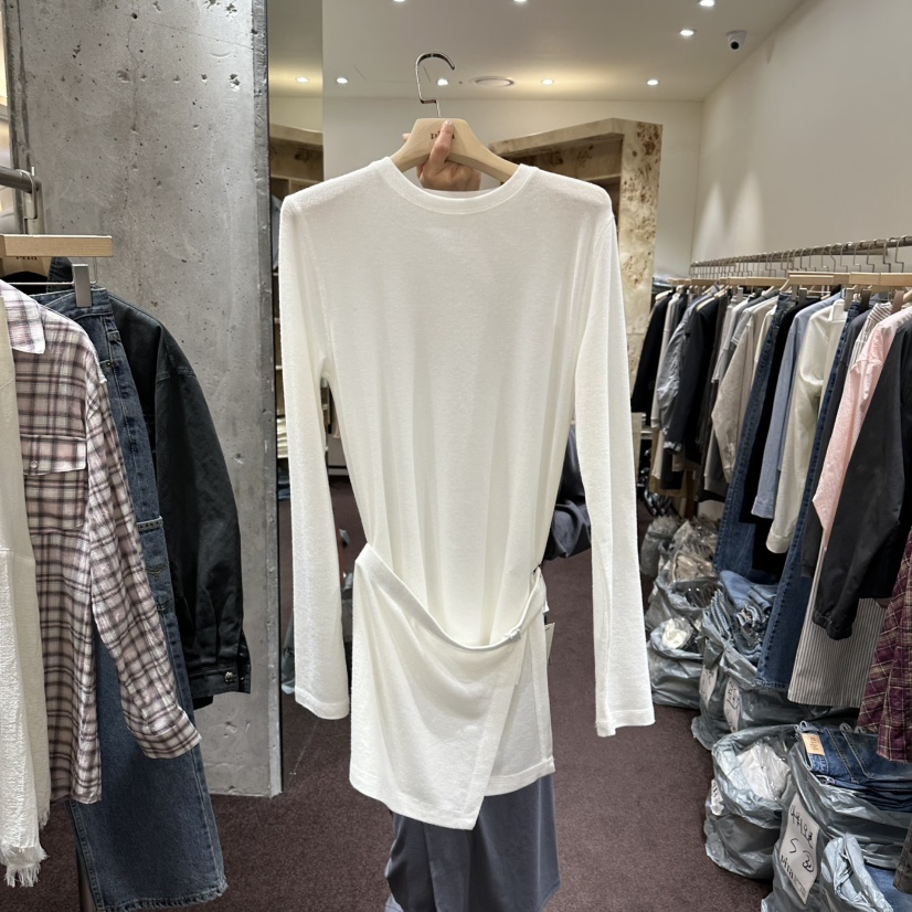 PITA/THEVERLIN韓國代購女裝新品時尚休閑職業長袖T恤紐扣PITA/THEVERLIN長袖T恤圖色1