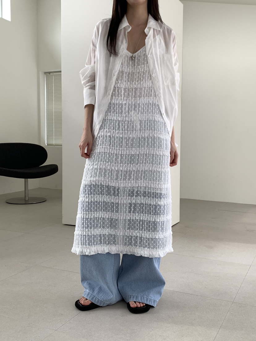 B_GARDER韓國東大門直郵女士新款人氣時尚休閑連衣裙荷葉邊B.GARDER連衣裙