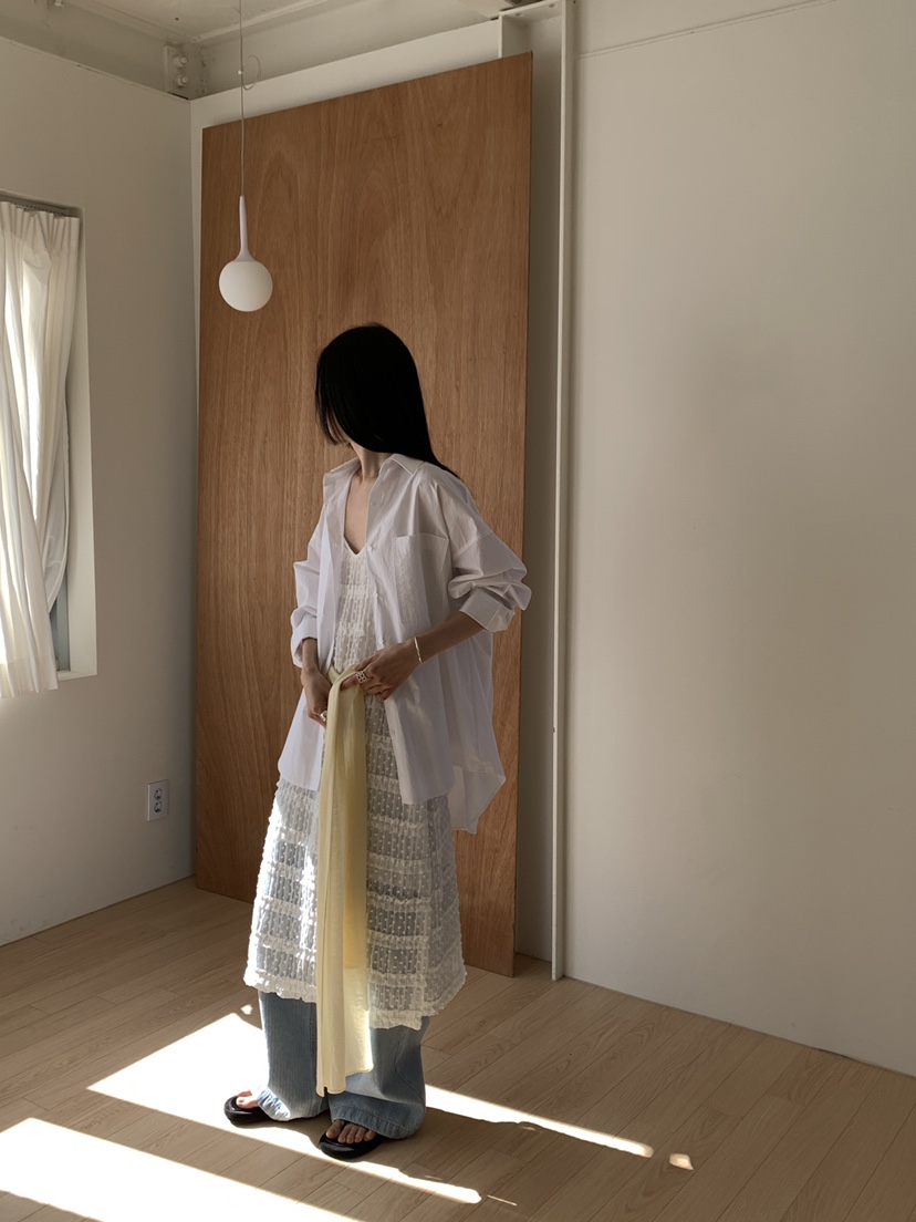 B_GARDER韓國東大門直郵女士新款人氣時尚休閑連衣裙荷葉邊B.GARDER連衣裙