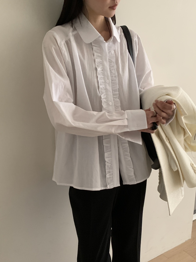 B_GARDER韓國直郵女士新款職業人氣休閑時尚26春夏襯衫蕾絲衫B.GARDER襯衫/蕾絲衫