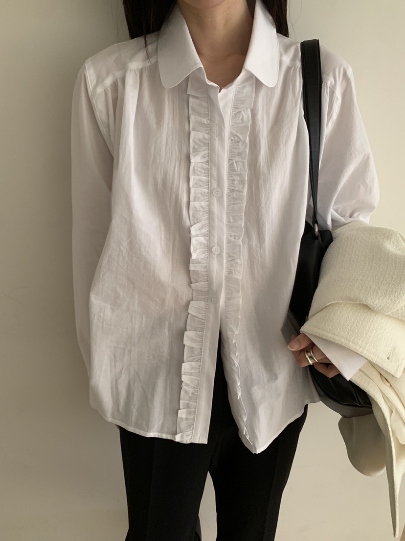 B_GARDER韓國直郵女士新款職業人氣休閑時尚26春夏襯衫蕾絲衫B.GARDER襯衫/蕾絲衫