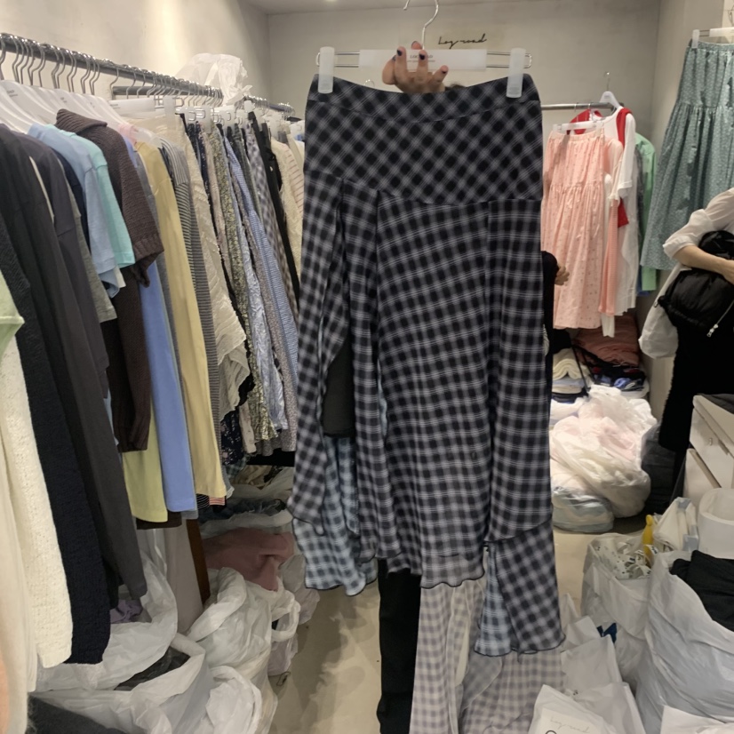 LOGROAD韓國直郵女士新款推薦人氣26春夏休閑半身裙中短裙LOG ROAD半身裙/中短裙