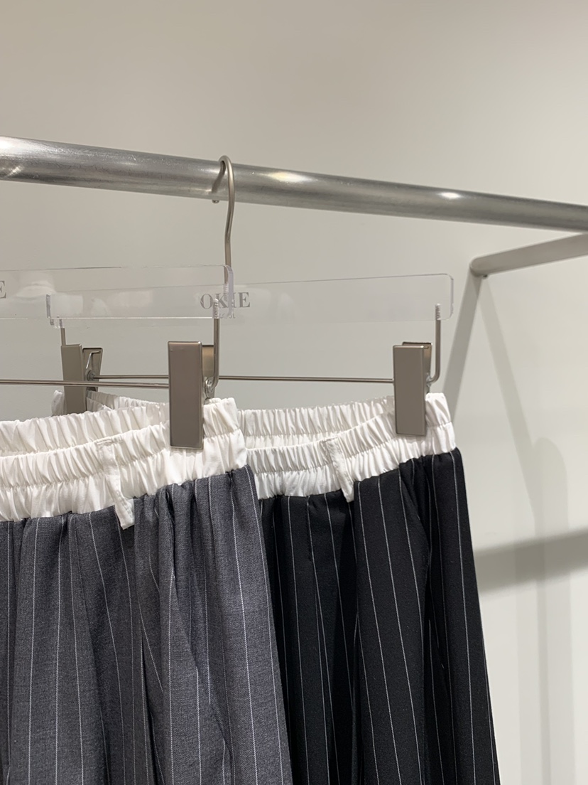 OKIE韓國直郵女士新款26春夏熱賣時尚休閑推薦休閑褲條紋OKIE休閑褲