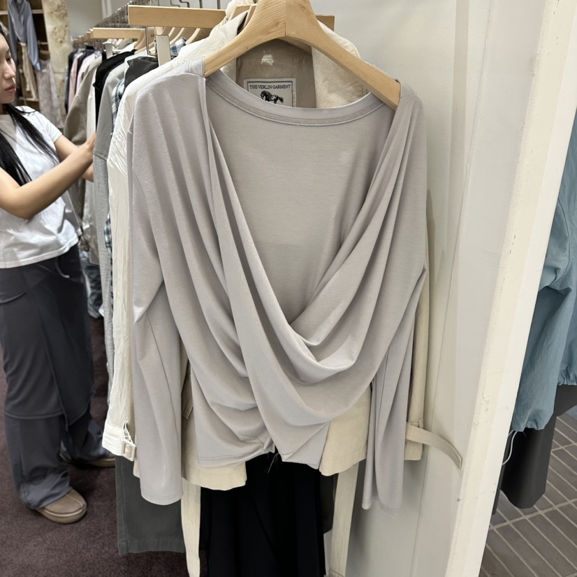 PITA/THEVERLIN韓國東大門直郵女裝新品26春夏熱賣長袖T恤PITA/THEVERLIN長袖T恤