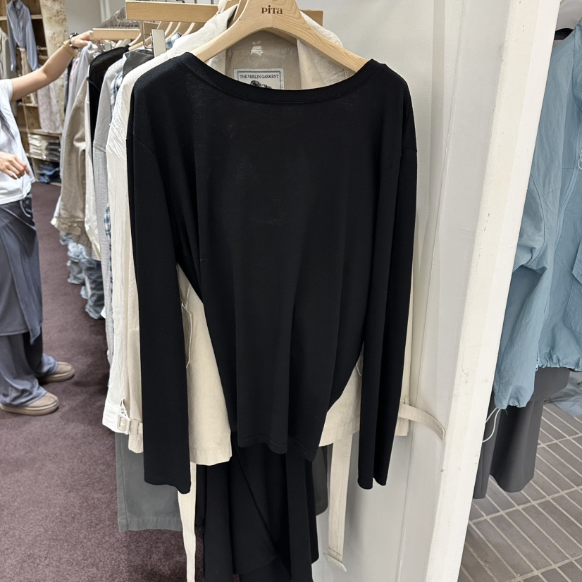 PITA/THEVERLIN韓國東大門直郵女裝新品26春夏熱賣長袖T恤PITA/THEVERLIN長袖T恤圖色2