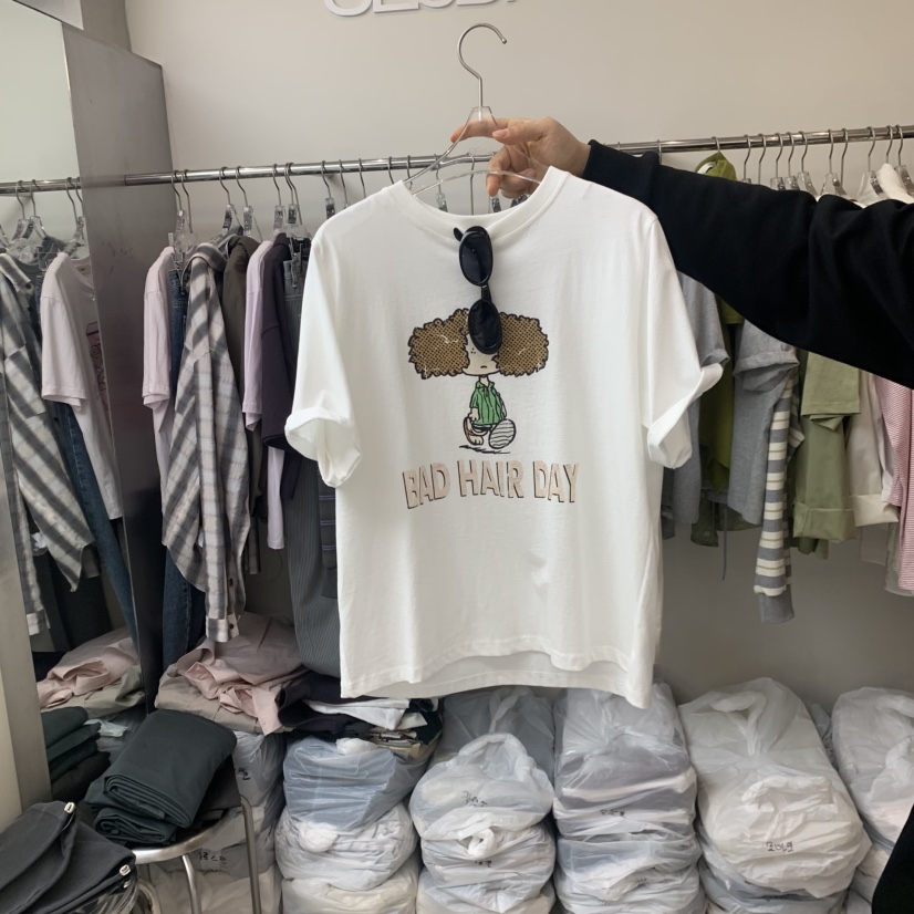 LEESEED-A韓國直郵女裝新品人氣熱賣時尚職業休閑26春夏T恤SEeD/LEESEEDT恤圖色2