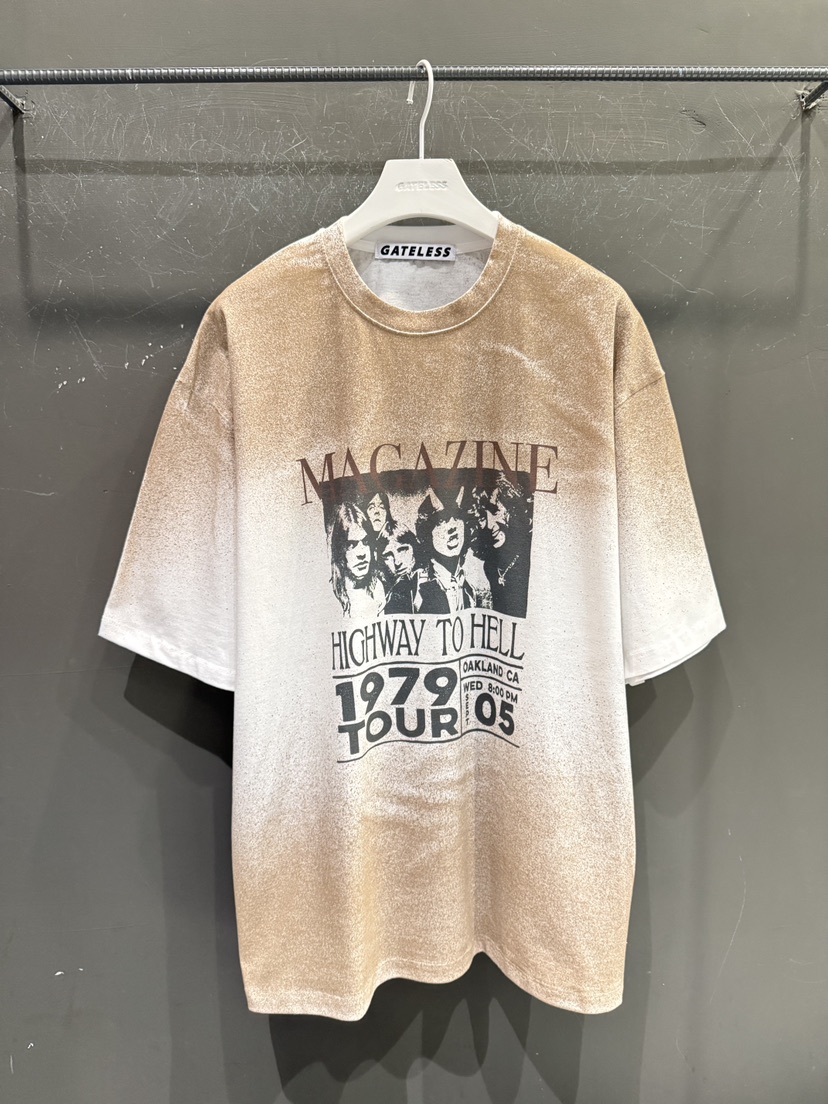 GATELESS韓國直郵實拍女裝新品職業推薦26春夏熱賣休閑T恤GATELESST恤圖色1