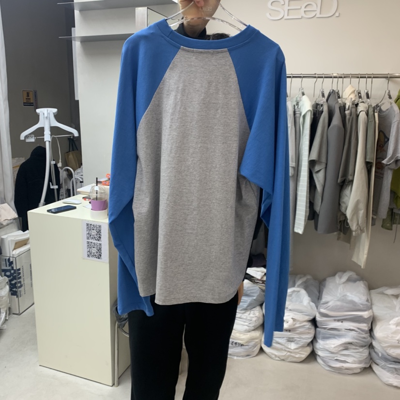 LEESEED-A韓國直郵實拍女士新品休閑26春夏熱賣人氣長袖T恤SEeD/LEESEED長袖T恤