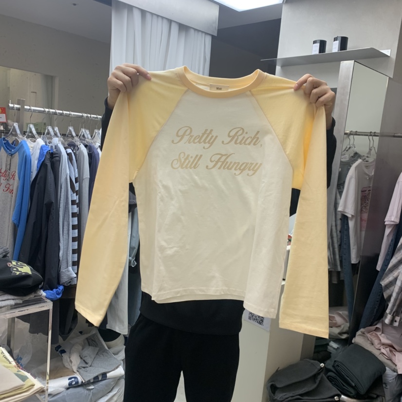 LEESEED-A韓國直郵實拍女士新品休閑26春夏熱賣人氣長袖T恤SEeD/LEESEED長袖T恤圖色1