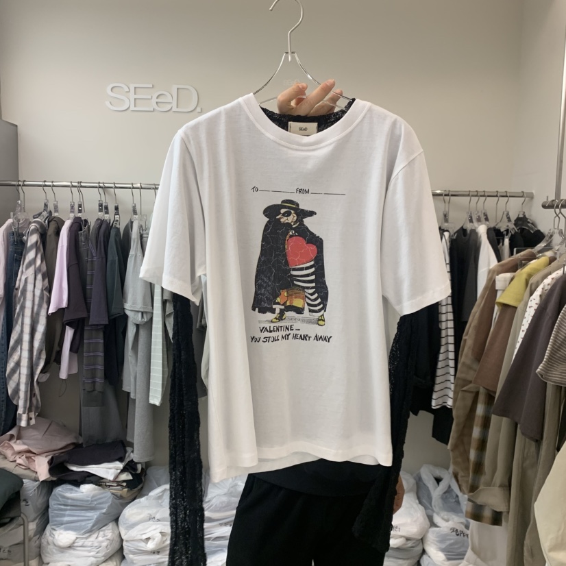 LEESEED-A韓國直郵女士新款26春夏職業人氣休閑熱賣時尚T恤SEeD/LEESEEDT恤圖色2