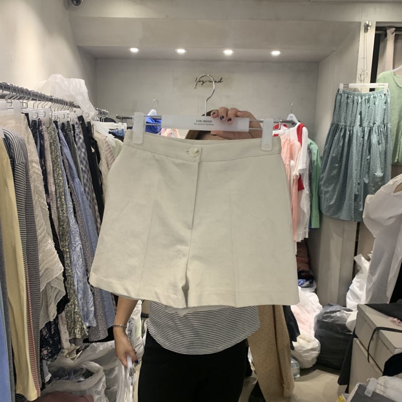 LOGROAD韓國直郵女裝新品職業26春夏時尚人氣熱賣休閑短褲LOG ROAD短褲圖色2