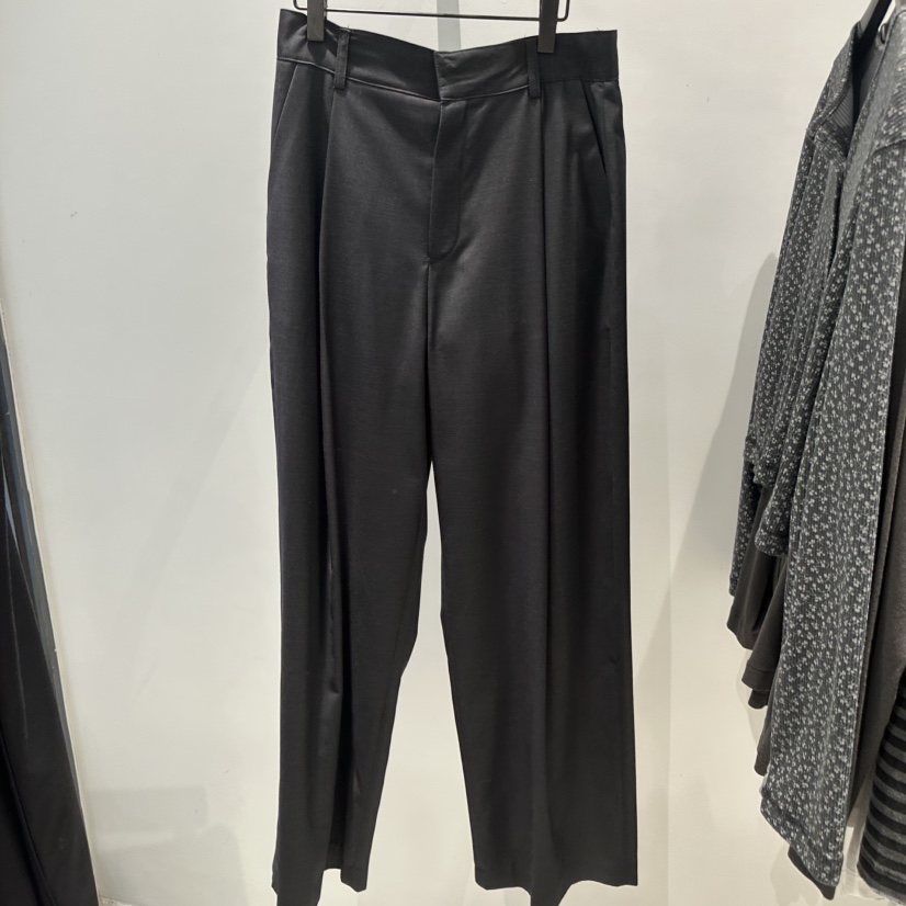 JANE BIRKIN韓國代購女裝新款26春夏休閑推薦休閑褲褶裥JANE BIRKIN設計師品牌休閑褲圖色1墨色