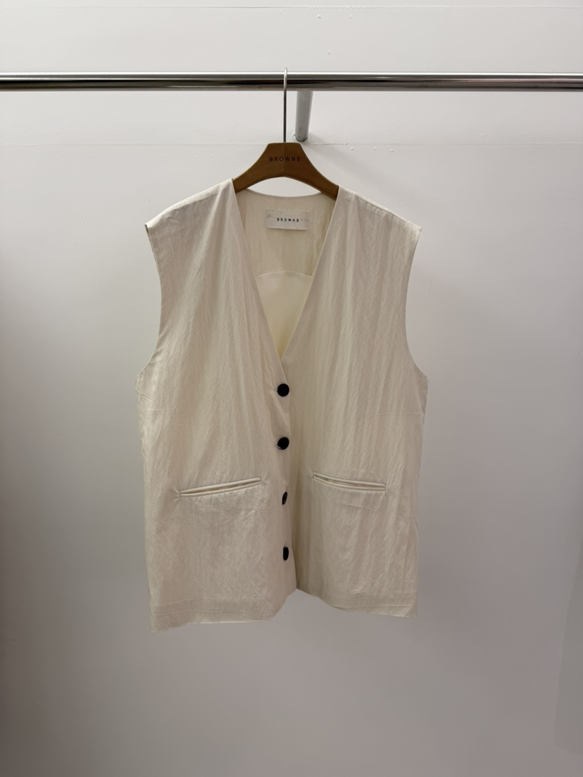 BROWNS-P韓國東大門直郵女裝新品職業時尚26春夏熱賣馬甲BROWNS-P馬甲圖色1