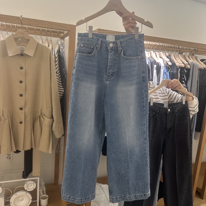 TIZZI韓國東大門直郵女士新款26春夏時尚人氣休閑推薦牛仔褲TIZZI牛仔褲圖色1