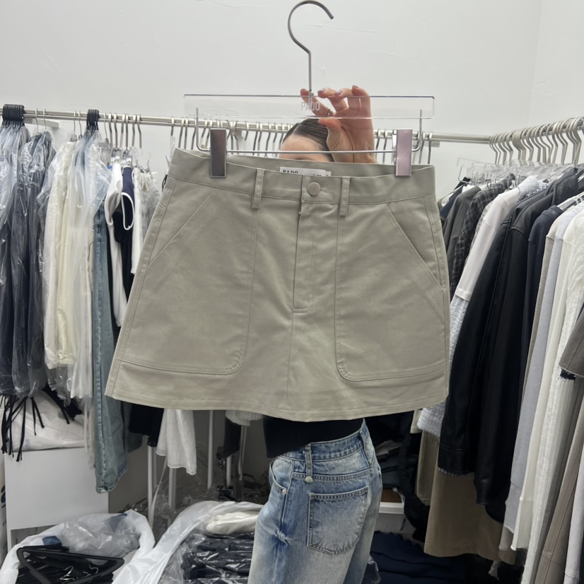 PADO韓國直郵實拍女士新品熱賣26春夏職業推薦休閑短裙短款PADO短裙圖色2