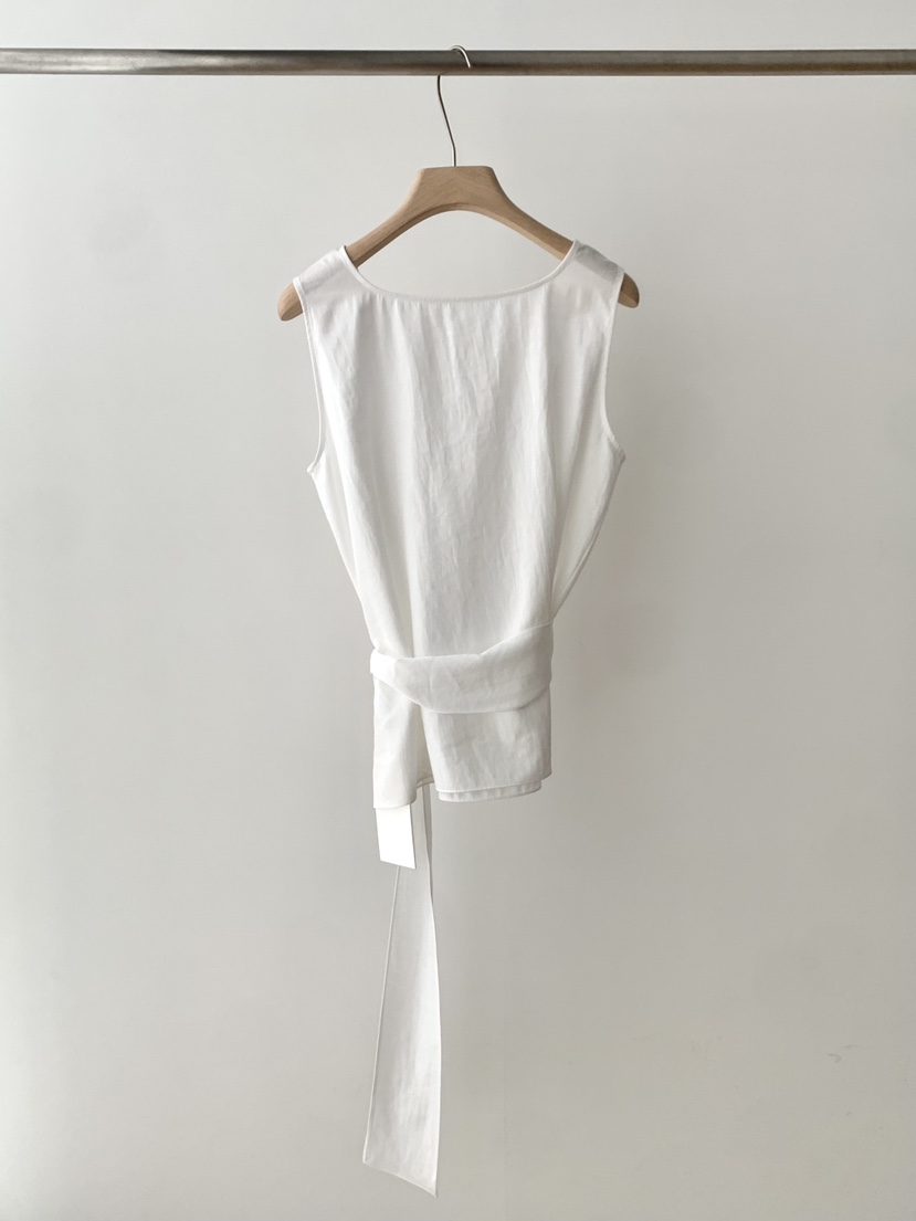 AND THE韓國直郵女士新款休閑推薦熱賣職業吊帶背心含腰帶AND THE吊帶/背心