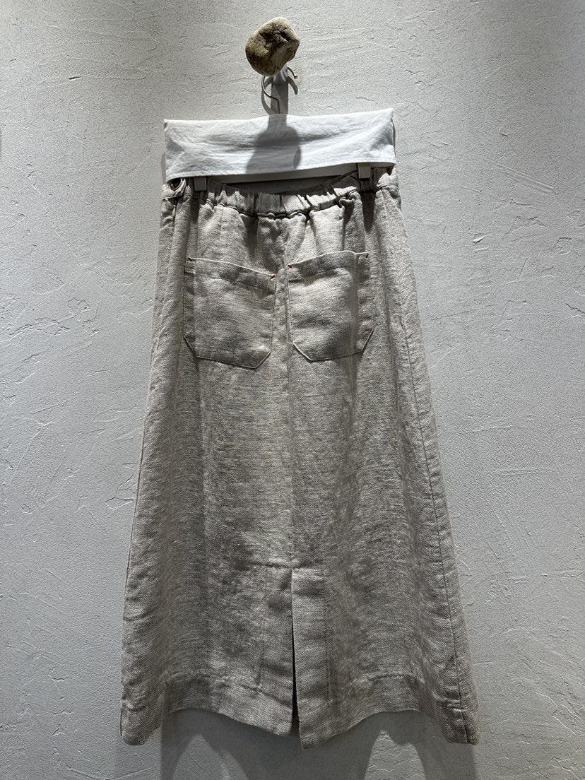 AT NOTE韓國直郵女士新款26春夏人氣熱賣長裙亞麻布直筒AT NOTE長裙