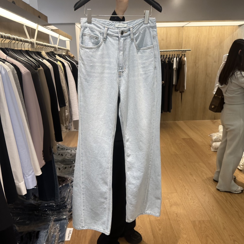 LEFANCY韓國代購女裝新款26春夏休閑時尚人氣職業熱賣牛仔褲LEFANCY牛仔褲圖色1