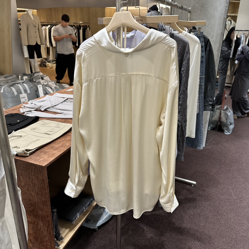 PITA/THEVERLIN韓國直郵女士新品休閑襯衫蕾絲衫不含圍巾PITA/THEVERLIN襯衫/蕾絲衫