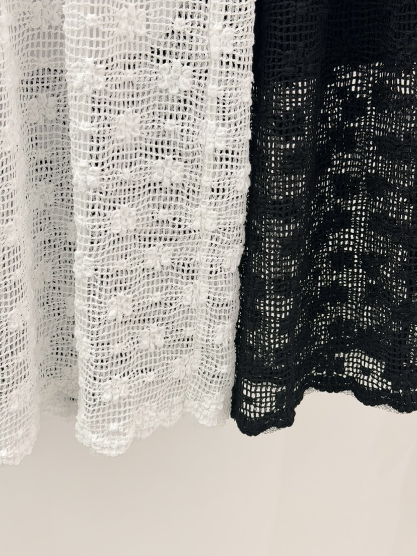 BROWNS-P韓國直郵女士新品推薦時尚熱賣職業長裙花朵透明BROWNS-P長裙