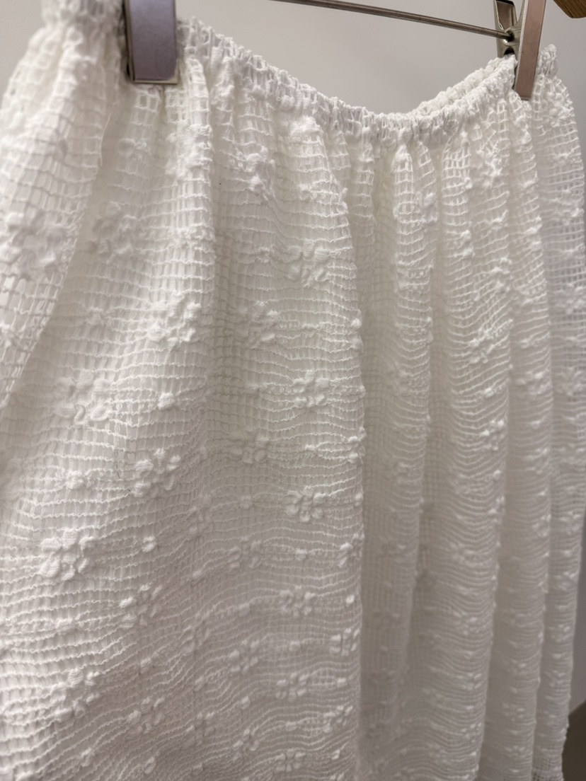 BROWNS-P韓國直郵女士新品推薦時尚熱賣職業長裙花朵透明BROWNS-P長裙