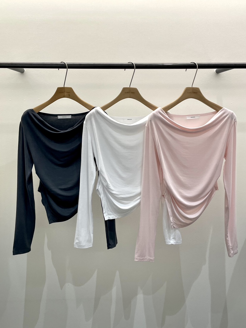 OBSESS韓國東大門代購女士新品時尚職業26春夏推薦長袖T恤OBSESS/EARLY BIRD長袖T恤