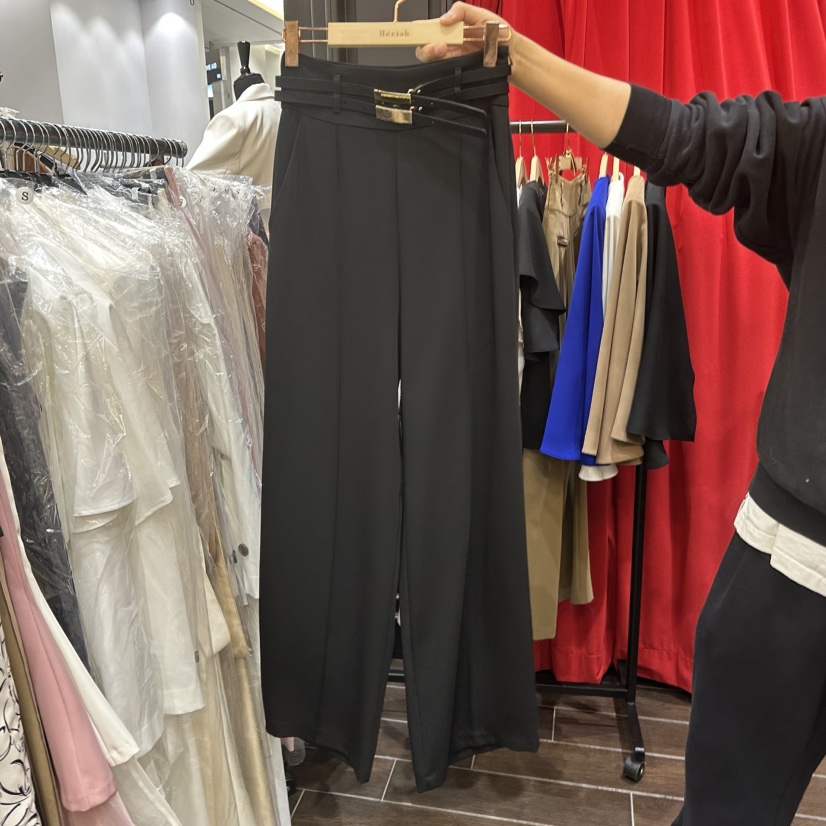 HERISH-HAUTE韓國東大門直郵女士新品時尚熱賣休閑褲腰帶HERISH-HAUTE休閑褲圖色3
