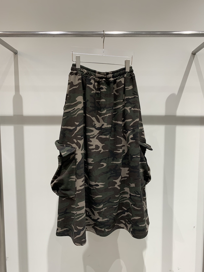 OKIE韓國東大門直郵女裝新款26春夏人氣熱賣職業長裙迷彩OKIE長裙