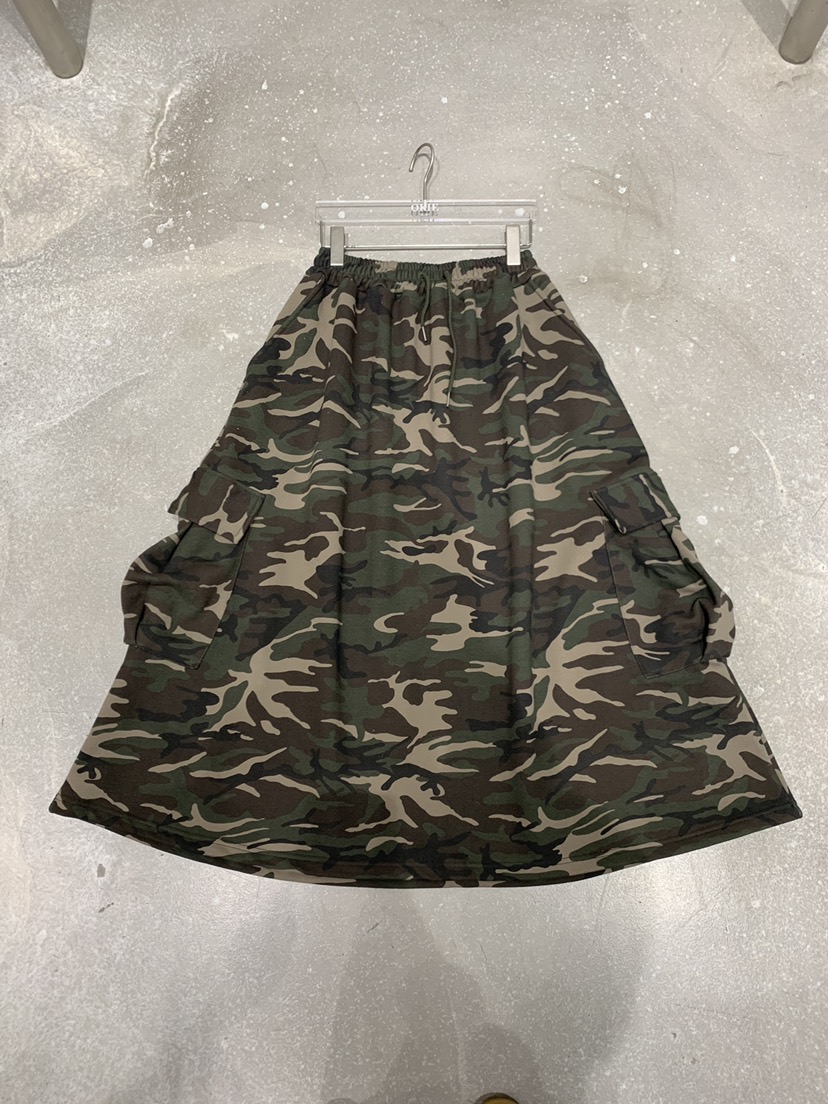 OKIE韓國東大門直郵女裝新款26春夏人氣熱賣職業長裙迷彩OKIE長裙圖色1