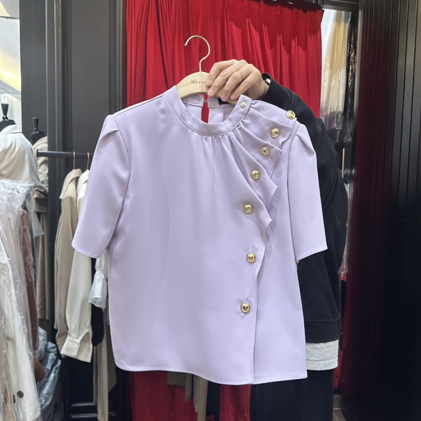 HERISH-HAUTE韓國東大門代購女裝新款26春夏休閑襯衫蕾絲衫HERISH-HAUTE襯衫/蕾絲衫圖色2