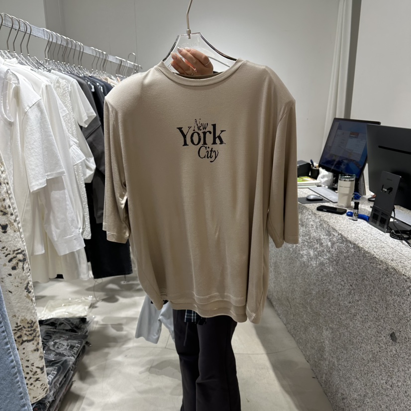 NEROLI 36韓國東大門代購女士新款26春夏職業熱賣時尚T恤NEROLI 36T恤圖色2