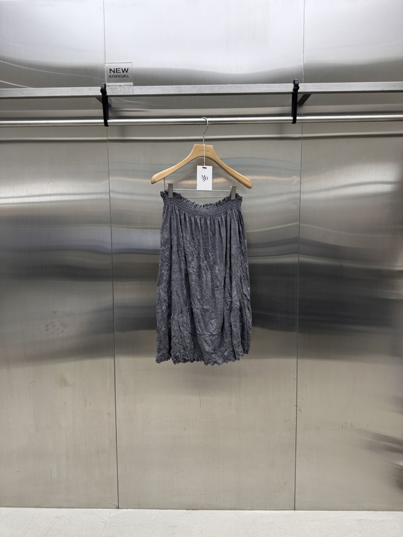 MYDRESS韓國東大門代購女士新款休閑人氣推薦26春夏長裙褶皺MYDRESS長裙圖色1