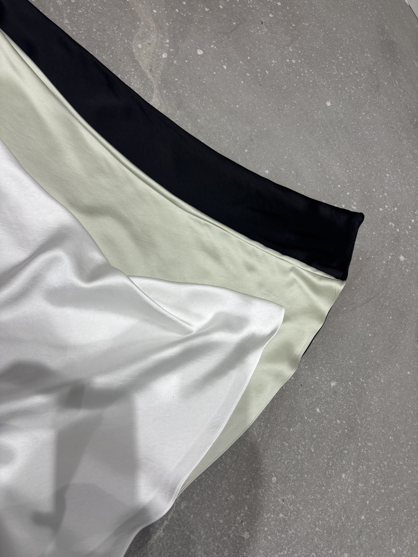 OKIE韓國直郵女士新品時尚休閑26春夏職業熱賣推薦長裙緞面OKIE長裙