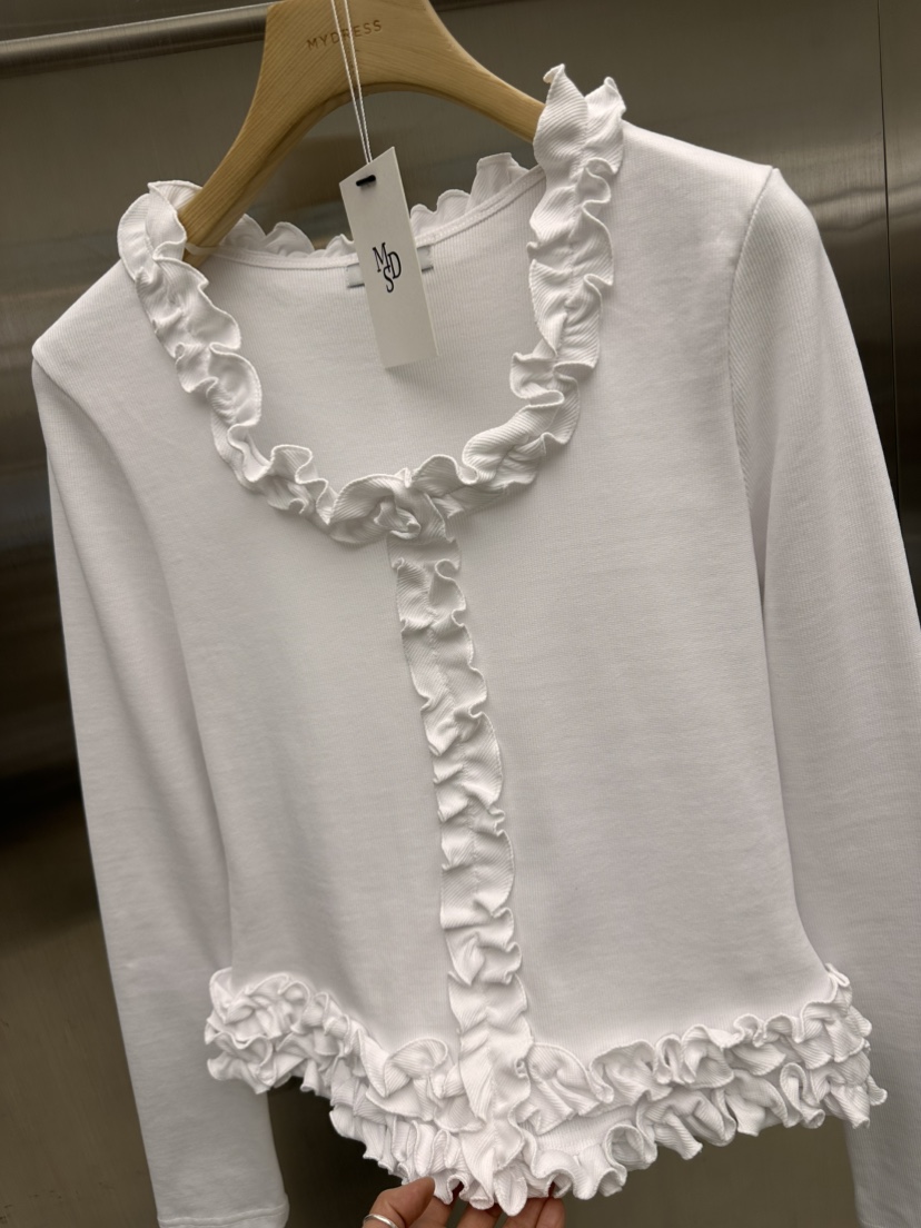 MYDRESS韓國代購女裝新款職業26春夏熱賣休閑人氣長袖T恤MYDRESS長袖T恤