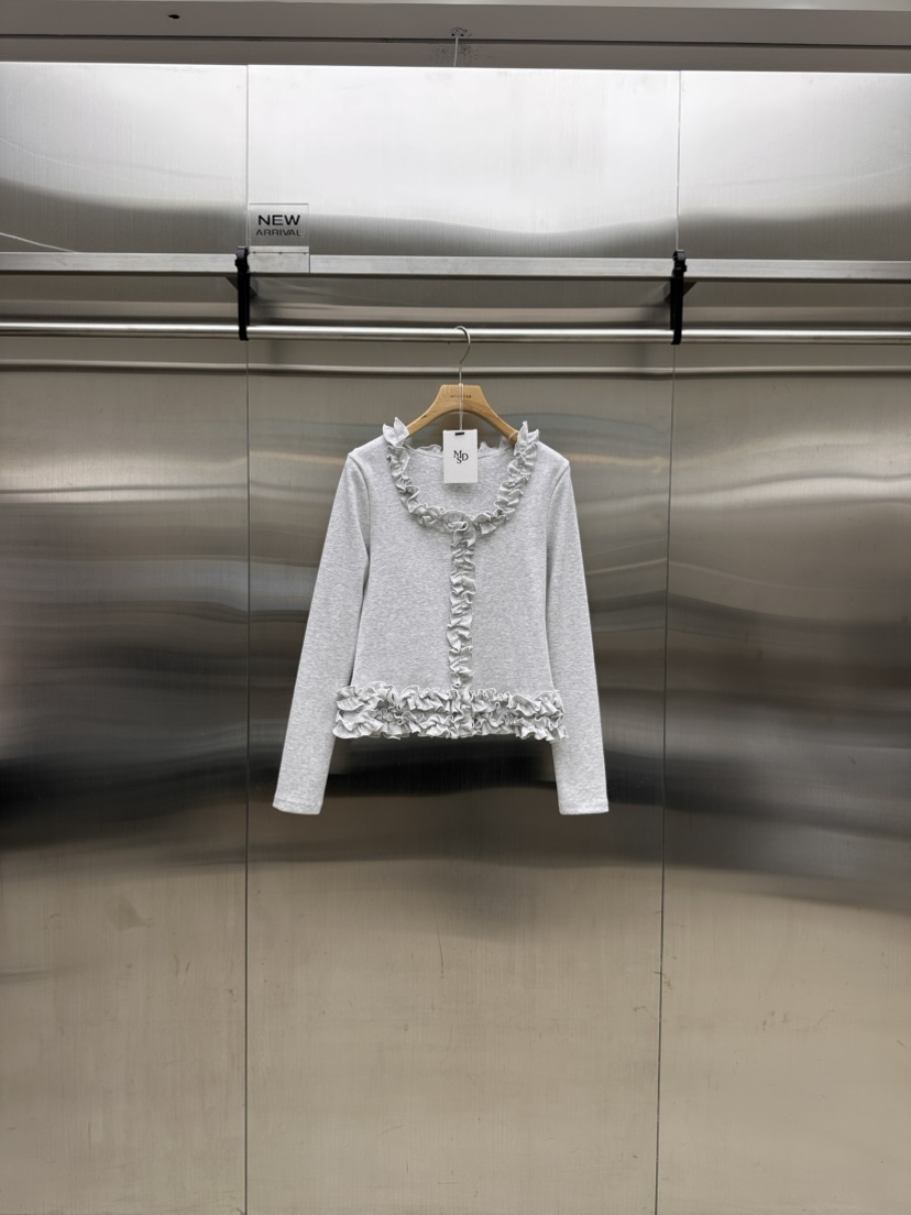 MYDRESS韓國代購女裝新款職業26春夏熱賣休閑人氣長袖T恤MYDRESS長袖T恤圖色2灰色