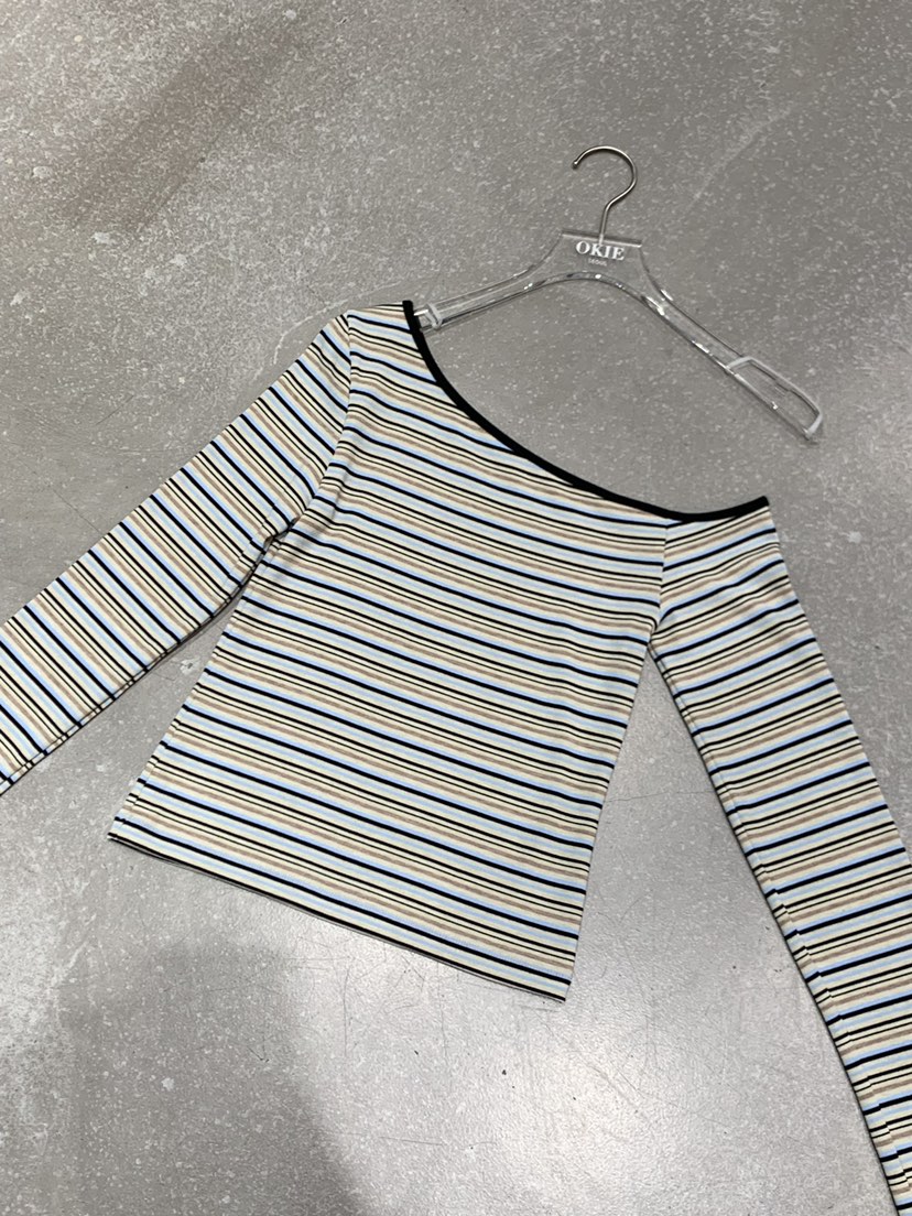 OKIE韓國東大門直郵女士新品熱賣職業26春夏時尚人氣長袖T恤OKIE長袖T恤