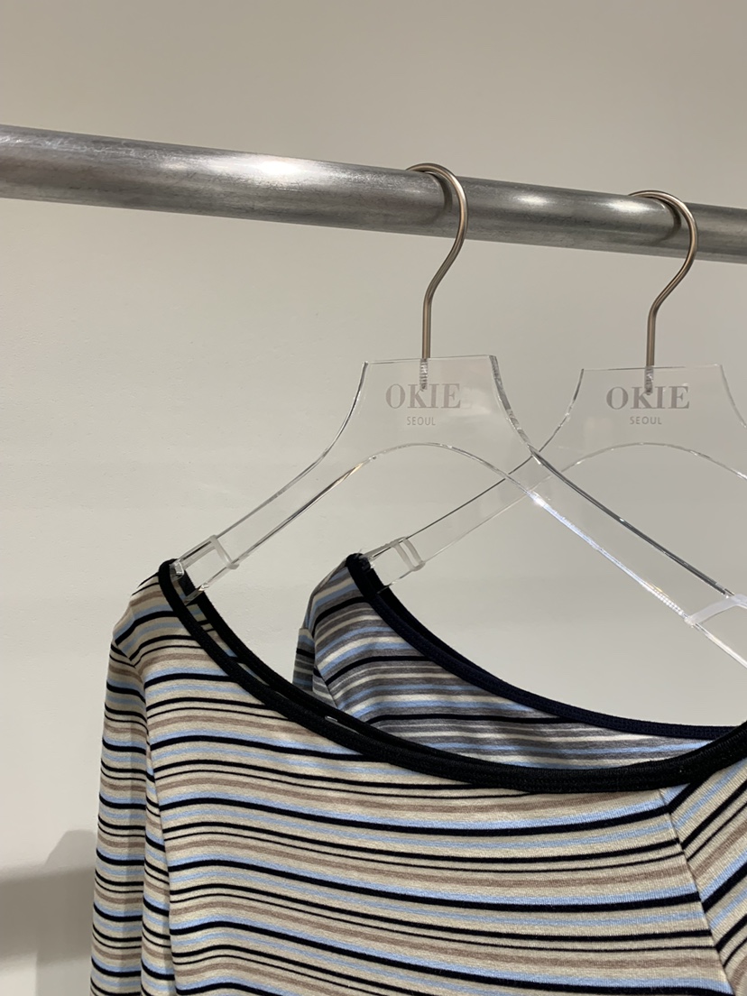 OKIE韓國東大門直郵女士新品熱賣職業26春夏時尚人氣長袖T恤OKIE長袖T恤