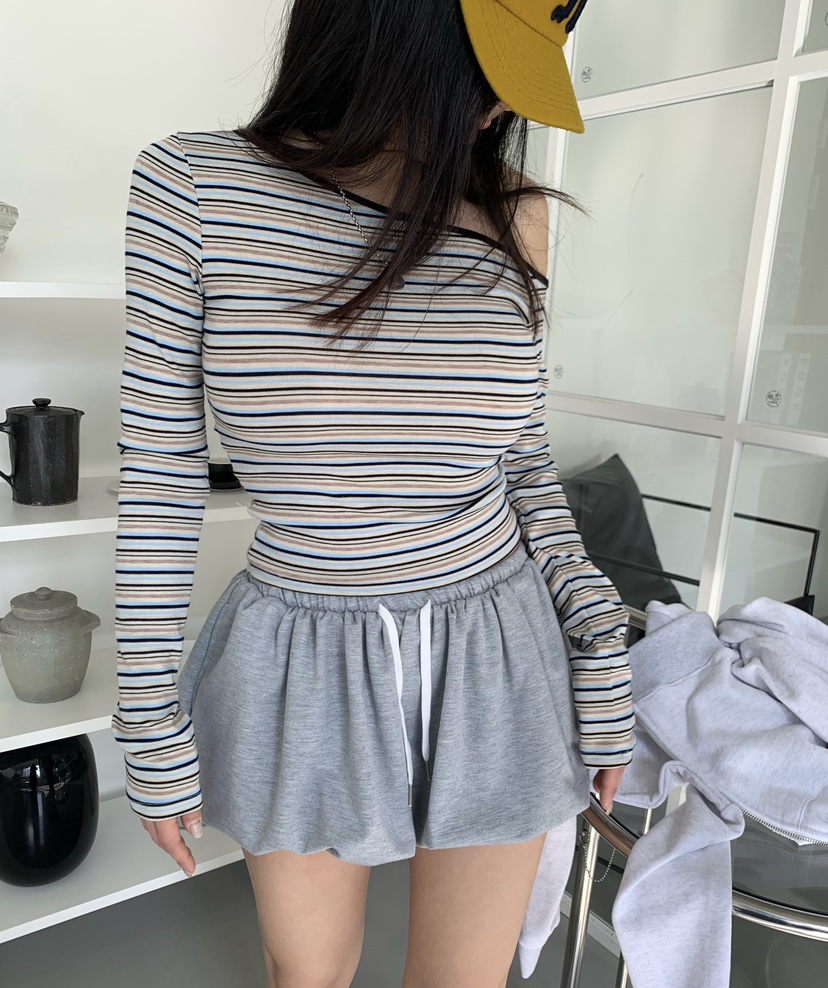 OKIE韓國東大門直郵女士新品熱賣職業26春夏時尚人氣長袖T恤OKIE長袖T恤