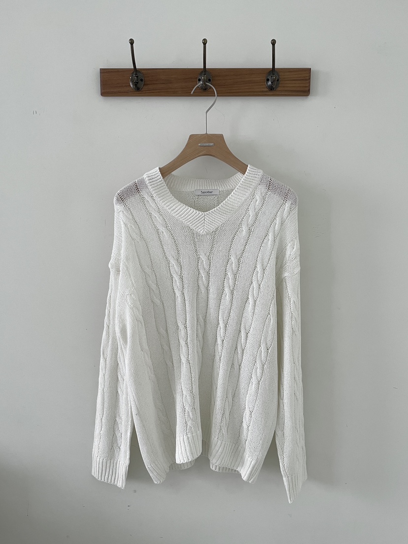 3 ANOTHER韓國直郵實拍女士新品人氣推薦職業針織衫亞麻3 ANOTHER針織衫圖色2