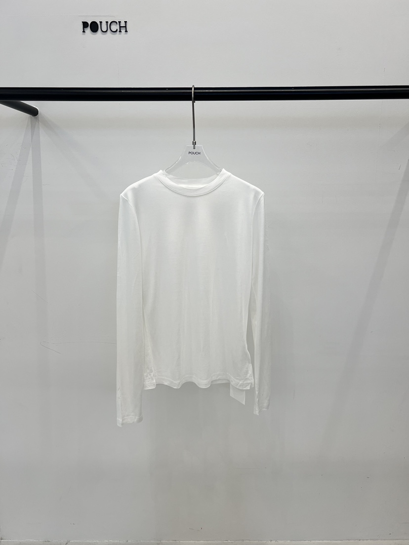 POUCH韓國東大門代購女裝新款職業熱賣人氣26春夏長袖T恤POUCH長袖T恤圖色1