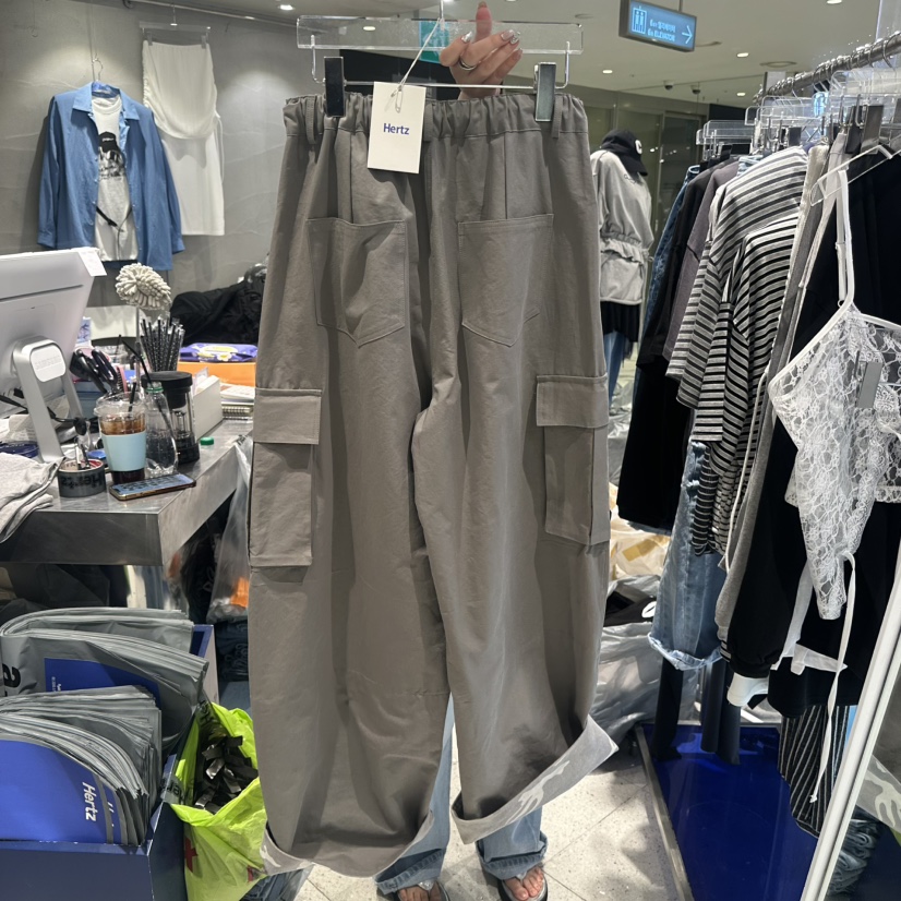 HERTZ-P韓國東大門直郵女士新品人氣26春夏職業休閑褲迷彩HERTZ-P休閑褲