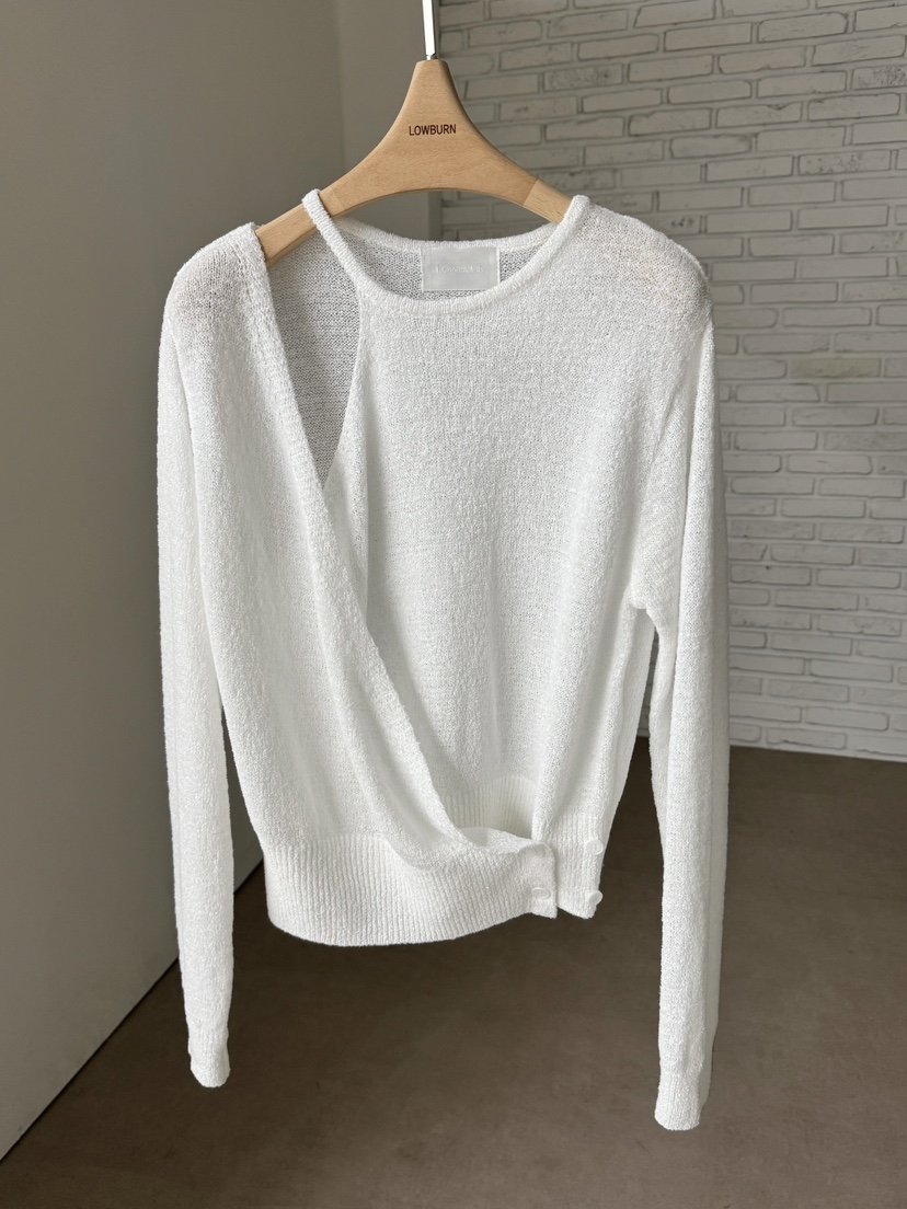 LOWBURN韓國東大門直郵女士新款熱賣推薦26春夏針織衫開衫LOWBURN針織衫圖色1