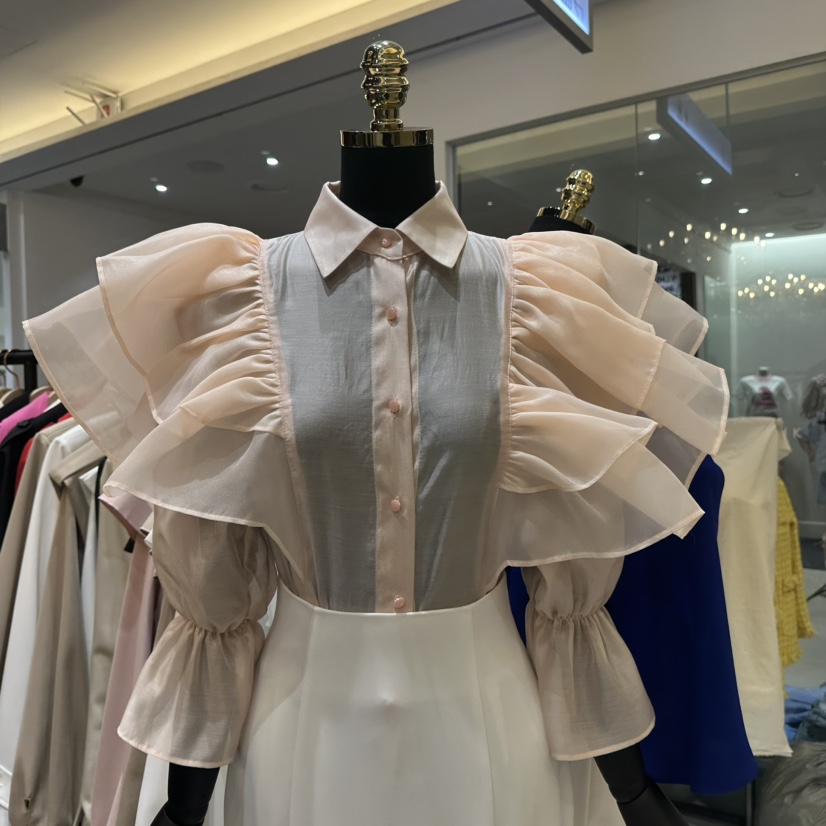 HERISH-HAUTE韓國直郵女裝新品熱賣26春夏職業襯衫蕾絲衫HERISH-HAUTE襯衫/蕾絲衫圖色3